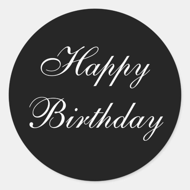 Happy Birthday Stickers (Front)
