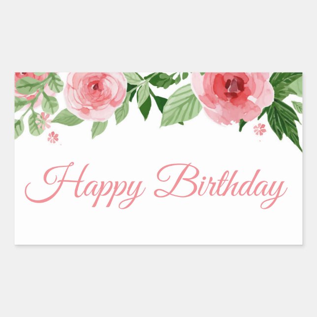 Happy Birthday Stickers (Front)