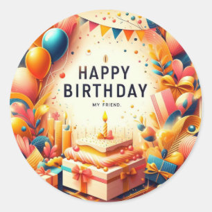 Happy Birthday stickers
