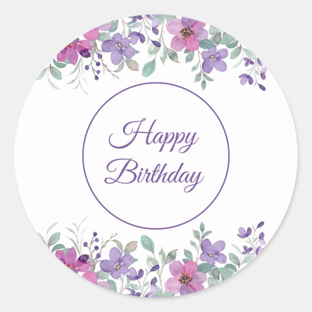 Happy Birthday Stickers (Front)