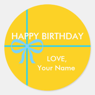 HAPPY BIRTHDAY STICKERS - Customised