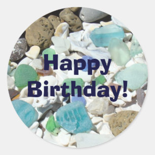 Happy Birthday! stickers envelope seals Invitation