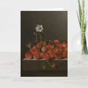 Happy Birthday -Still life with Wild Strawberries Card