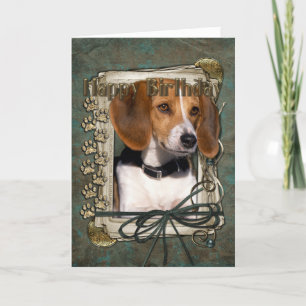 Happy Birthday - Stone Paws - Beagle Card