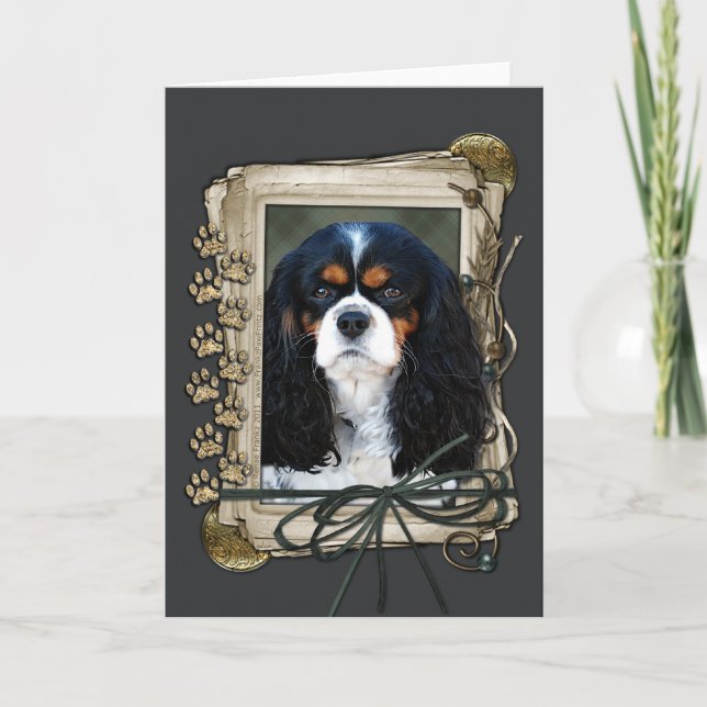 Happy Birthday - Stone Paws - Cavalier Card (Front)