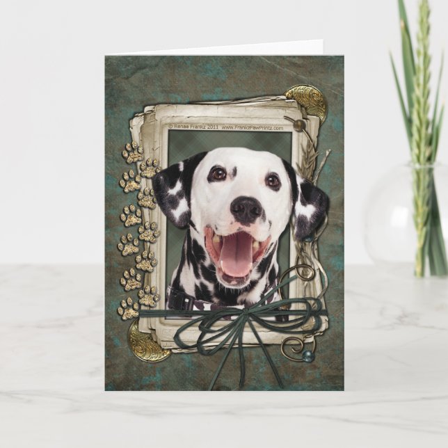 Happy Birthday - Stone Paws - Dalmatian Card (Front)