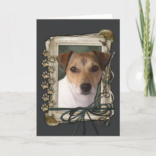 Happy Birthday - Stone Paws - Jack Russell Card