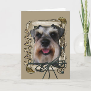 Happy Birthday - Stone Paws - Schnauzer Card