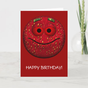 Happy Birthday Strawberry Card