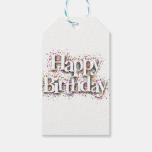 Happy Birthday Style Gift Tags