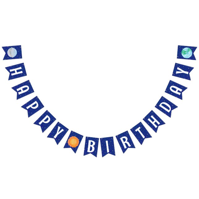 Happy Birthday Sun And Planets Bunting (All)