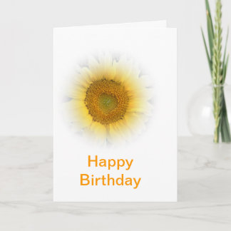 Happy Birthday sunflower Card