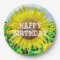 Happy Birthday Sunflower Party Paper Plates