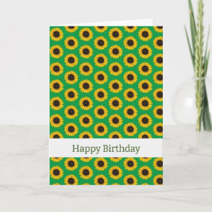 Happy Birthday (sunflowers) Card