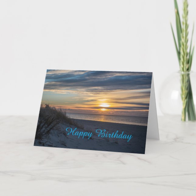 Happy Birthday Sunrise Card (Front)