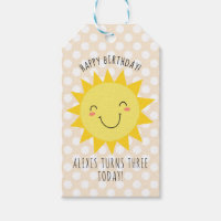 Happy Birthday Sunshine Party Gold