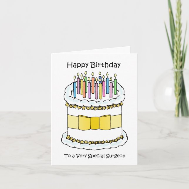 Happy Birthday Surgeon Card (Front)
