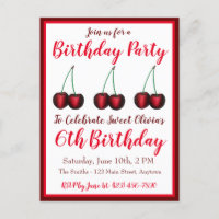 Happy Birthday Sweet Bing Cherry Cherries Fruit