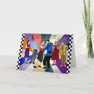 Happy Birthday Sweetheart Retro Nostalgic 1950's Card