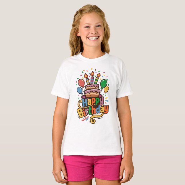 Happy Birthday T-Shirt (Front Full)