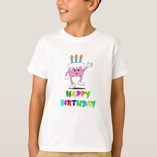 Happy Birthday T_Shirt Design T-Shirt (Front)