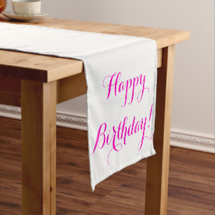 Happy Birthday Table Runner