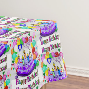 Happy Birthday Tablecloth