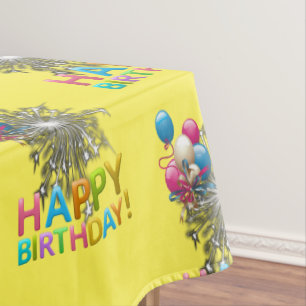 Happy Birthday Tablecloth