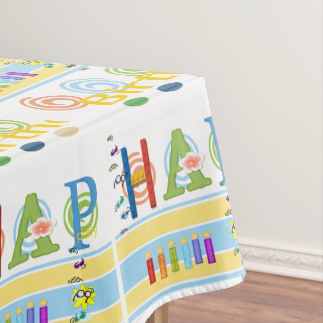 Happy Birthday Tablecloth (In Situ)