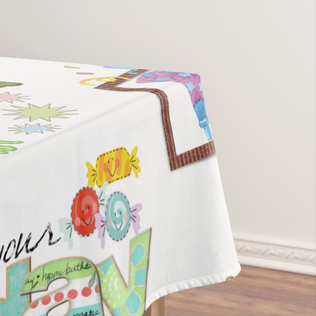 Happy Birthday Tablecloth (In Situ)