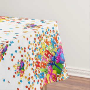 Happy Birthday Tablecloth