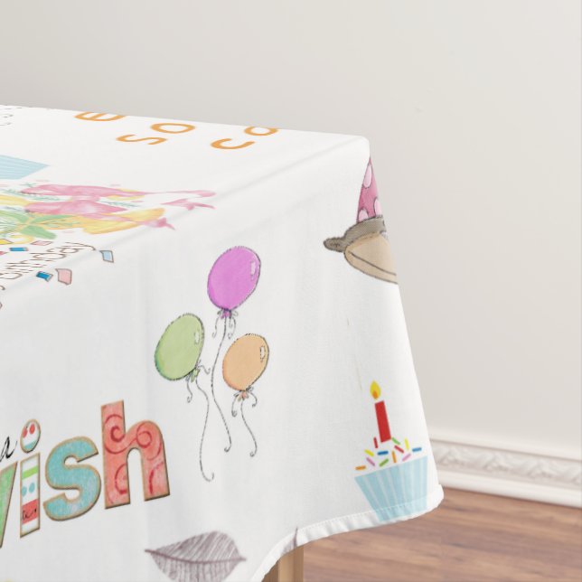 Happy Birthday Tablecloth (In Situ)