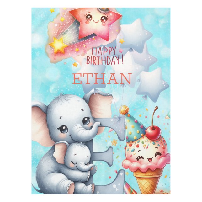 Happy Birthday Tablecloth (Front)