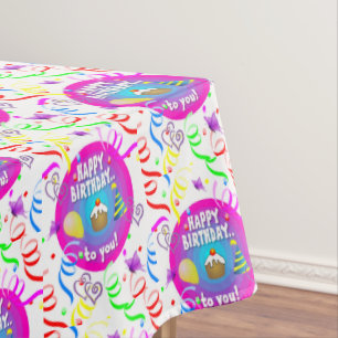 Happy Birthday Tablecloth