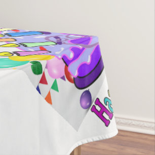 Happy Birthday Tablecloth