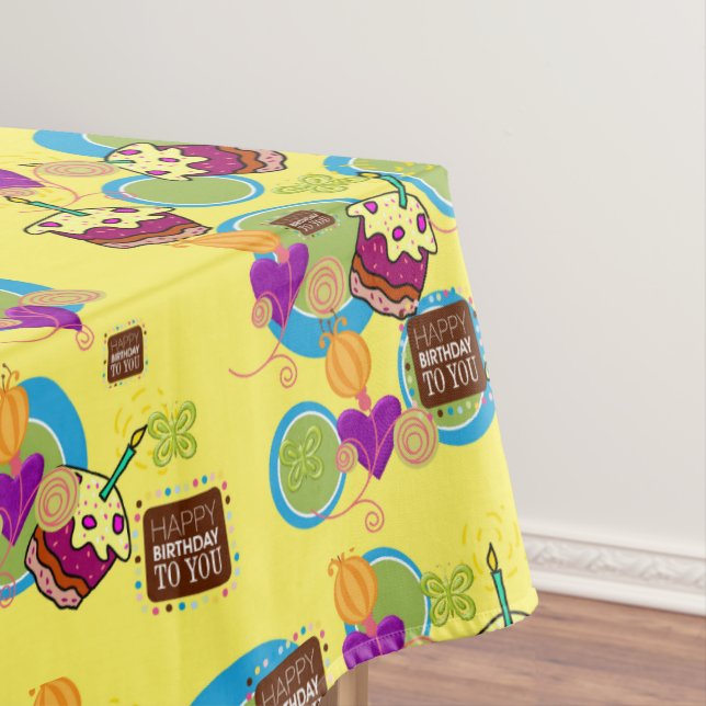 Happy Birthday Tablecloth (In Situ)