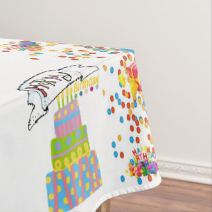 Happy Birthday Tablecloth