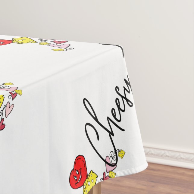 Happy Birthday Tablecloth Cheesy Cheese (In Situ)
