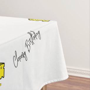 Happy Birthday Tablecloth Cheesy Cheese