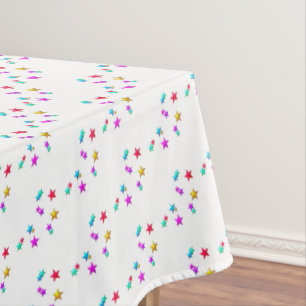 Happy Birthday Tablecloth Colourful Stars