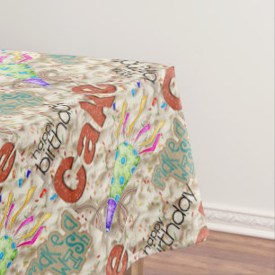 Happy Birthday Tablecloth Friends Family 