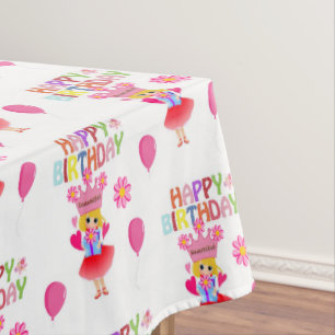 Happy Birthday Tablecloth Princess