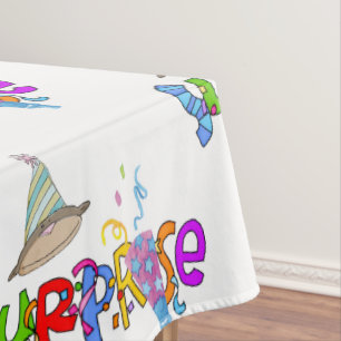 Happy Birthday Tablecloth Surprise