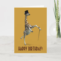 Happy Birthday Tap Dancing Giraffe