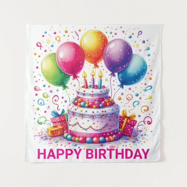 Happy Birthday Tapestry (Front)