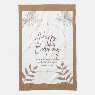 Happy Birthday  Tea Towel