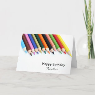 Happy Birthday Teacher Card