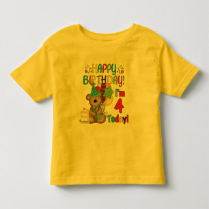 Happy Birthday Teddy Bear 4th T-shirts and Gifts