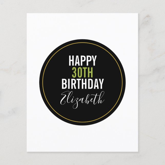 happy birthday template (Front)