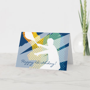 Happy Birthday Tennis Card for men and boys